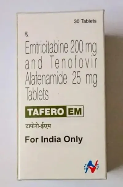 印度 恩曲他滨替 诺福韦阿拉芬酰胺片 HIV阻断 预防 艾滋 Tafero EM (Emtricitabine 200mg / Tenofovir Alafenamide 25mg) HIV药物 印度仿制药包装 印度 恩曲他滨替 诺福韦阿拉芬酰胺片 HIV阻断 预防 艾滋 Tafero EM (Emtricitabine 200mg / Tenofovir Alafenamide 25mg) HIV药物 印度仿制药包装