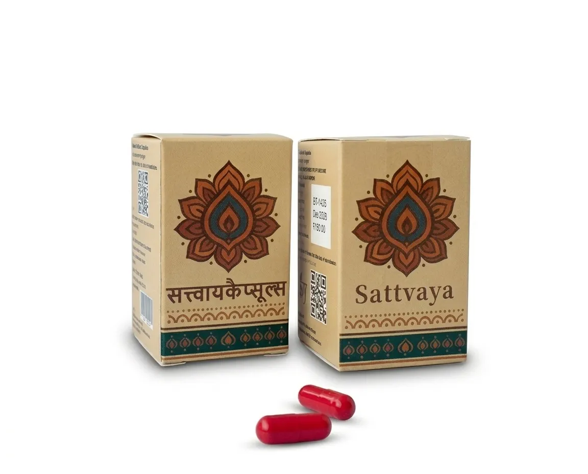 Sattvaya草本胶囊30粒:阿育吠陀精华增强肌肉耐力提升 滋补药物 草本产品信息包装 Sattvaya草本胶囊30粒:阿育吠陀精华增强肌肉耐力提升 滋补药物 草本产品信息包装