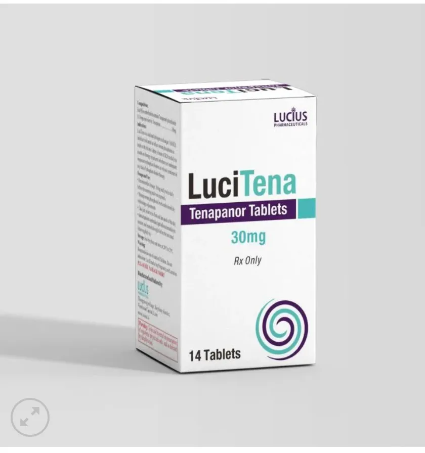 老挝卢修斯LuciTena替那帕诺Tenapanor片30m 30mg 肝肾保护药物 印度仿制药包装 老挝卢修斯LuciTena替那帕诺Tenapanor片30m 30mg 肝肾保护药物 印度仿制药包装